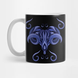 Aries Zodiac Sign - Blue Mug